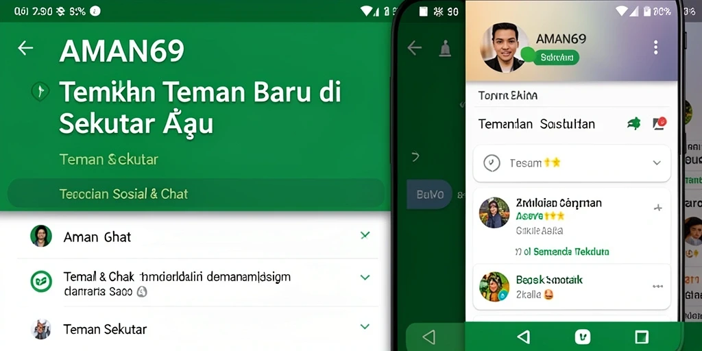 Antarmuka AMAN69 yang menarik untuk menemukan teman baru.
