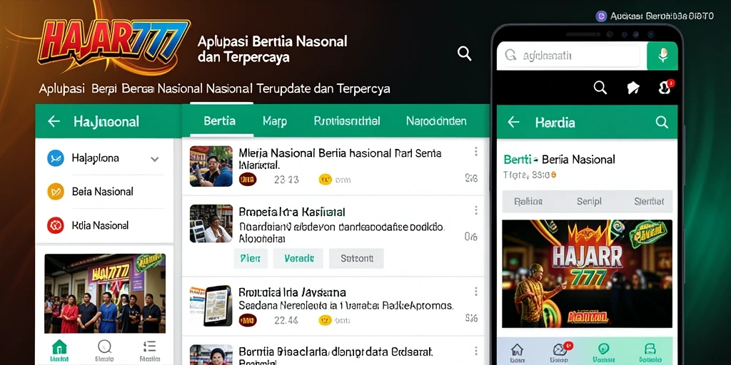 Tampilan antarmuka aplikasi HAJAR777 yang menarik dan informatif.