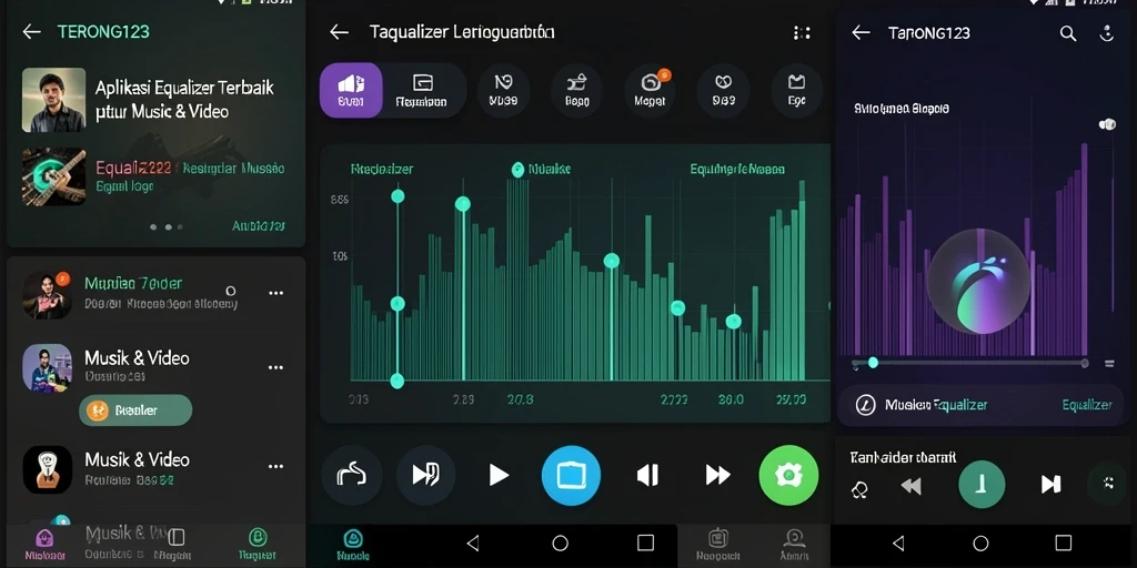 Antarmuka utama TERONG123 menunjukkan berbagai opsi equalizer yang mudah digunakan.